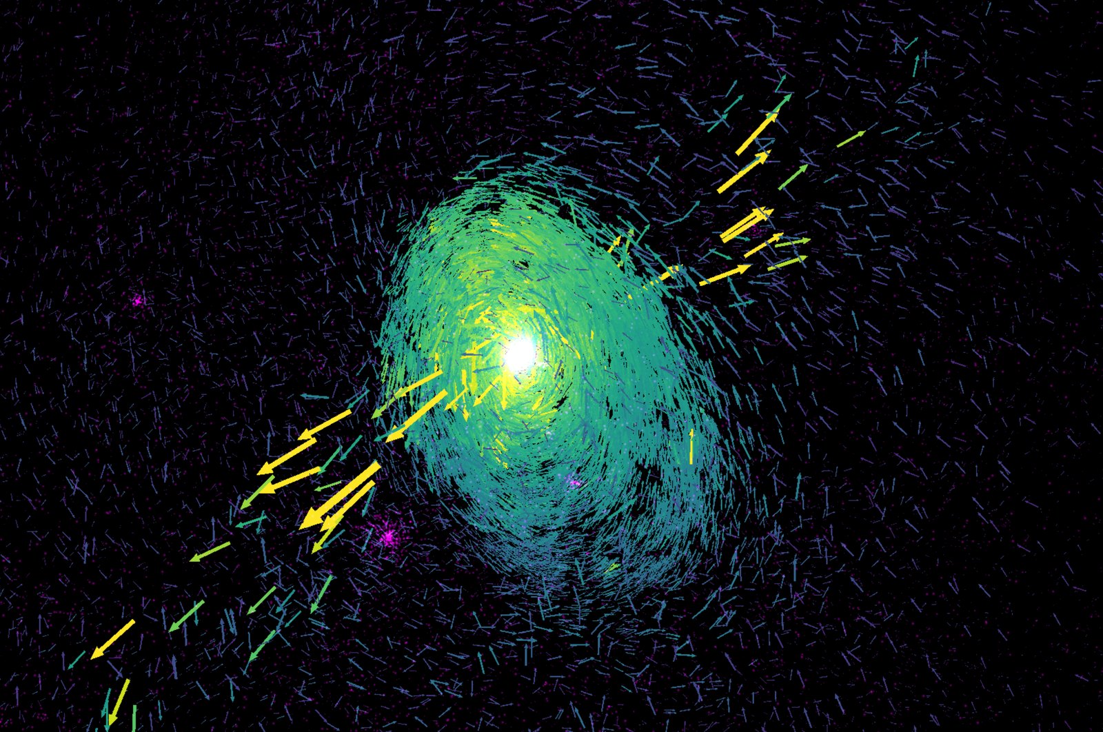 The Firefly viewer showing the low-res FIRE galaxy simulation
